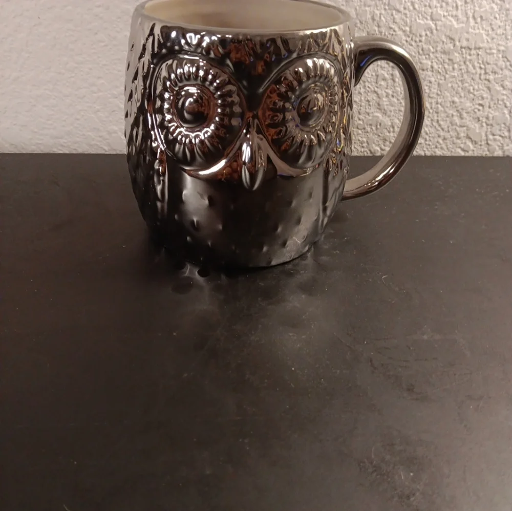 GORGEOUS NEW West Elm Oversized Owl Coffee Mug.